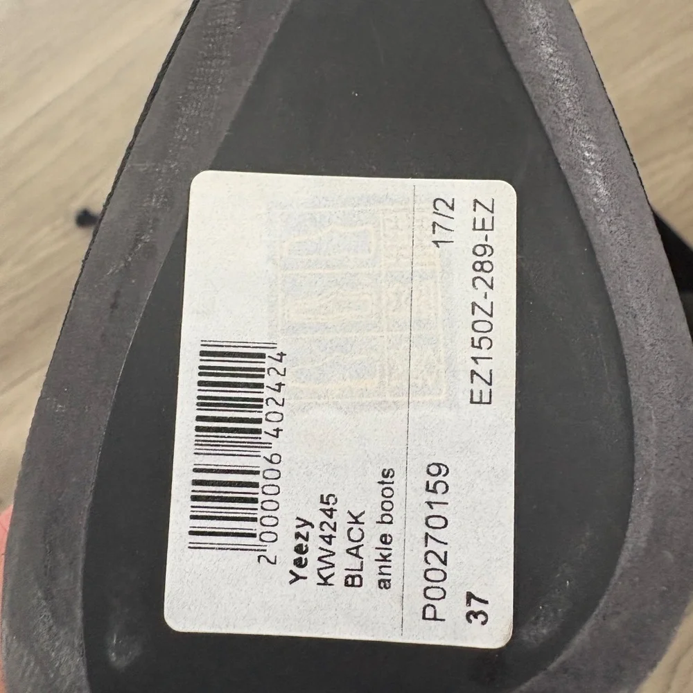 Yeezy Season 5 Black Knit Fabric Knife Ankle Socks Boots - Picture 3 of 5